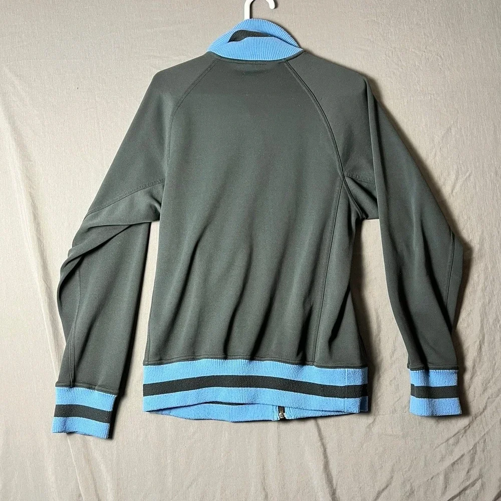 UNC Nike Track Jacket Mens S Grey Carolina Blue NCAA Basketball Full Zip/